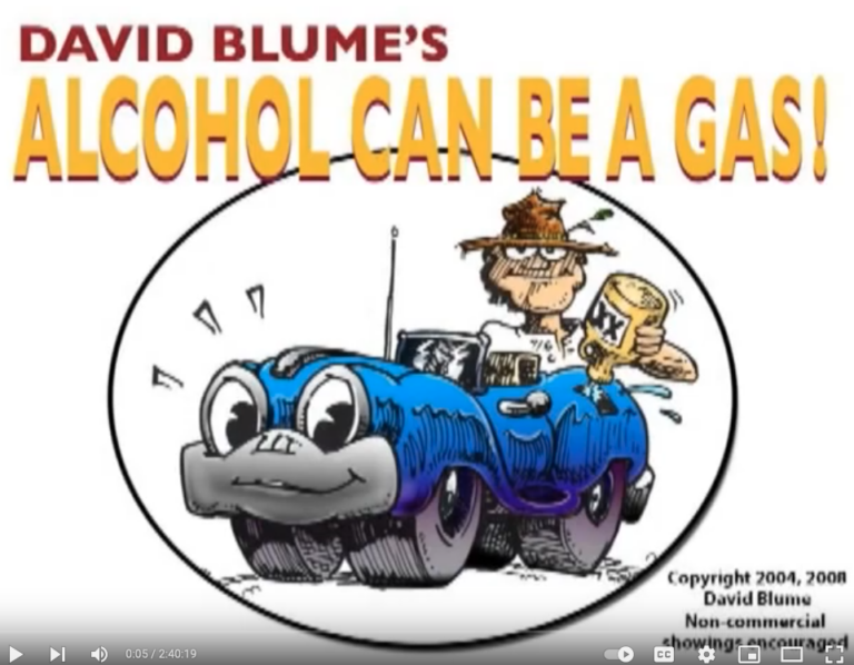 David Blume's Classic Talk on Alcohol Fuel