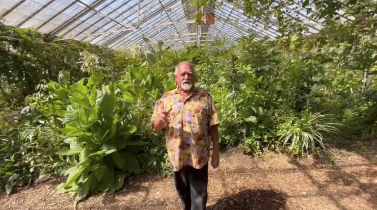 "Farmer Dave" Blume Gives a Tour of the Greenhouses at Whiskey Hill Farms